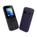 Symphony A40 deep purple feature phone with keypad, small color display, rear camera and speaker, front and back view