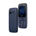 Symphony BL104 feature phone front and back view in navy blue with keypad and rear camera.