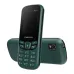 Green Symphony BL125 feature phone standing upright with its keypad and screen, and its back cover lying behind it.