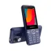 Symphony Fire60 feature phone in blue with front and rear views, colorful display, camera, keypad, and flashlight