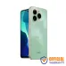 tilted back view of the helio 45 in mint green with front display on the left