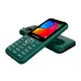 Symphony L138 forest green feature phone with keypad, compact display, rear camera module, side angle front and back