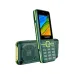 Front view of Symphony L146 feature phone in green with keypad, color display, and rear speaker grille.