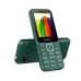 Symphony L49 feature phone in green, showing front and back views with colorful display and dual camera.