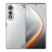 Front and back view of the Tecno Pova Curve 5G in silver showing punch-hole display and dual-camera layout.