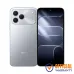 Front and back view of Tecno SPARK 50 in silver showing glossy back panel and screen display