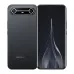 Tecno Spark Slim smartphone, showing front and back views in dark gray.