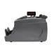 Front view of Universal AL-6300C Money Counting Machine with curved design and LED display showing red numbers.