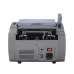Rear view of Universal AL-6300C Money Counting Machine showing ports, power switch, and paper feed components.