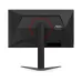 AOC 25G4K rear view featuring geometric back panel, RGB ring detail and sturdy ergonomic stand for stable setup