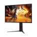 AOC Q25G4S front angle view with vibrant gaming visuals, thin bezels and sharp display clarity for immersive experience