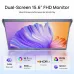 Promotional view of Arzopa E1 Portable Monitor highlighting 15.6