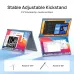 Arzopa E1 Portable Monitor with adjustable kickstand shown in tent and upright positions for flexible viewing.