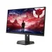 Angled front view of Lenovo Legion 27QD-10 Monitor showing immersive red and purple landscape visuals on screen.