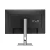 Rear view of ASUS ProArt Display OLED PA279CDV 27 inch 4K Monitor with matte black finish and cable management stand.