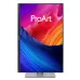 Portrait orientation of ASUS ProArt Display PA248QV Gen2 (PA248QFV) Monitor showing vibrant swirling color background.