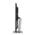 Side view of the ASUS ProArt Display PA279CV monitor, showing ports and its sleek silver stand.