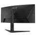 Back view of the Asus TUF Gaming VG34WQML5A Monitor with matte black finish, VESA mount, and TUF logo on angular stand.