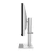 BenQ MA270UP monitor side view showing its slim profile, white stand, and ergonomic design.