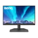 Front view of BenQ SW272QN 27 inch 2K Monitor displaying aurora mountain scene with thin bezels and vibrant colors.