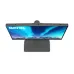 Elevated angle view of BenQ SW272QN 27 inch 2K Monitor showing aurora image and sleek modern stand.