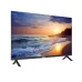 Dahua DHI-LM43-F200N display showcasing a vibrant sunset over the ocean, with dramatic waves and a silhouette of trees.