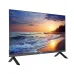 Front view of Dahua LM32-F200N Monitor Switch displaying vivid sunset beach scene with thin bezels and Dahua logo.