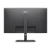 Rear view of Dell P2726H Monitor with matte black finish, centered logo, stand, and cable management hole.