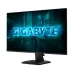 Front view of Gigabyte GS25F14 Monitor with glowing blue logo and thin bezel for immersive display experience.