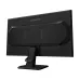 Rear angled view of Gigabyte GS25F14 Monitor with cable clip, ventilation slits, and matte black finish.