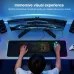 Desk setup with KOORUI 27E6QCA Monitor showing curved immersive display and RGB-lit peripherals.