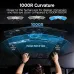 Lifestyle view of KOORUI 34E6UC Curved Monitor showing 1000R curvature design for immersive gaming and reduced eye strain.