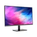 Front view of KOORUI E2721H Monitor showing thin bezels and vibrant abstract wallpaper on sleek rectangular stand.