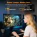 Desk setup with KOORUI G2511P Monitor highlighting low blue light and flicker-free features for gaming comfort.