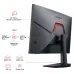 Rear view of KOORUI G2511P Monitor showing VESA mount compatibility, HDMI, DP, audio ports, and control button.
