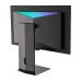 KOORUI S2721XO monitor shown from the rear with its stand and RGB lighting.