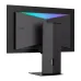 KOORUI S3241XO monitor shown from the rear with its stand and RGB lighting.