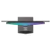 KOORUI S3241XO monitor shown from the top, highlighting its slim curved display and RGB lighting.