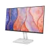 Front angled view of Lenovo L24-4C Monitor displaying abstract colorful artwork on slim bezel screen.