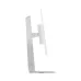 Side profile view of Lenovo L24D-4C Monitor highlighting slim design, metallic stand, and minimalist structure.