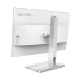 Rear view of Lenovo L24D-4C Monitor with Lenovo logo, silver stand, and ergonomic tilt-adjustable hinge design.