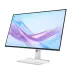 Lenovo L27q-4a monitor angled front showing thin bezels, wide screen and elegant white stand setup