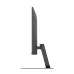 LG 24U411B-B monitor shown from the side with a slim profile and sturdy stand.