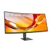 Front view of LG 34U640B-B UltraWide Curved Monitor displaying vivid colorful background on curved display.