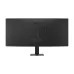 Rear view of LG 34U640B-B UltraWide Curved Monitor showing ports, stand, and LG logo placement.
