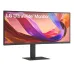 LG 34U650A-B UltraWide WQHD Curved Monitor with slim bezel, vivid abstract screen, and sturdy stand