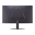 Gaming monitor rear view showing clean back panel design, multiple ports and sturdy ergonomic stand for stability
