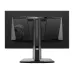 Rear view of MSI MAG 272QP QD-OLED X24 Monitor showing matte black finish, dragon emblem, and sturdy geometric stand.