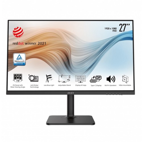 MSI Modern MD271P 27 Inch FHD IPS Type-C Monitor with Built-in Speakers