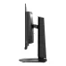 Side profile of the MSI MPG 271QR QD-OLED X50 Monitor highlighting its slim bezel, ergonomic stand, and ventilation grilles for optimal cooling.